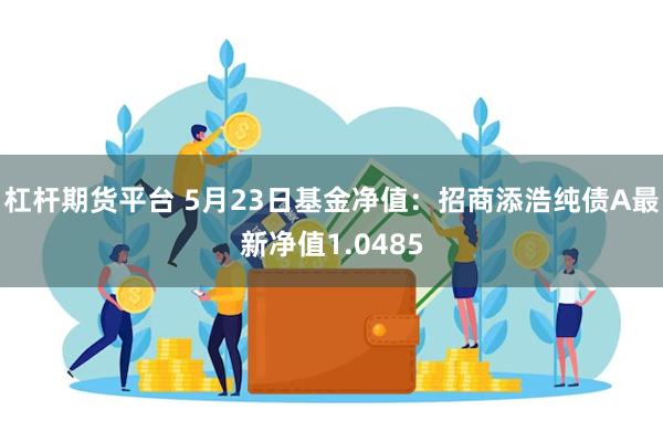 杠杆期货平台 5月23日基金净值：招商添浩纯债A最新净值1.0485