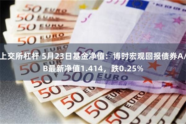 上交所杠杆 5月23日基金净值：博时宏观回报债券A/B最新净值1.414，跌0.25%