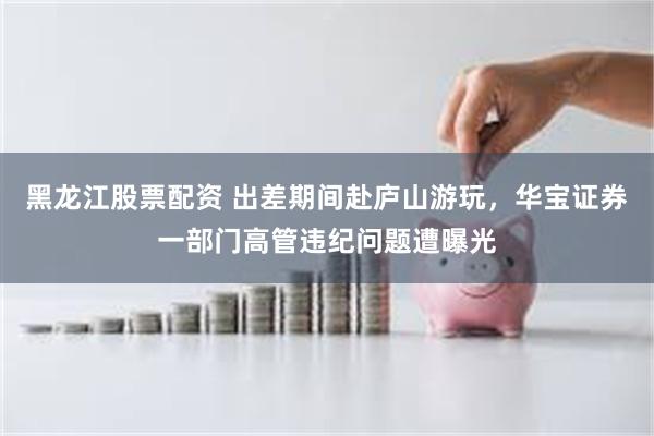黑龙江股票配资 出差期间赴庐山游玩，华宝证券一部门高管违纪问