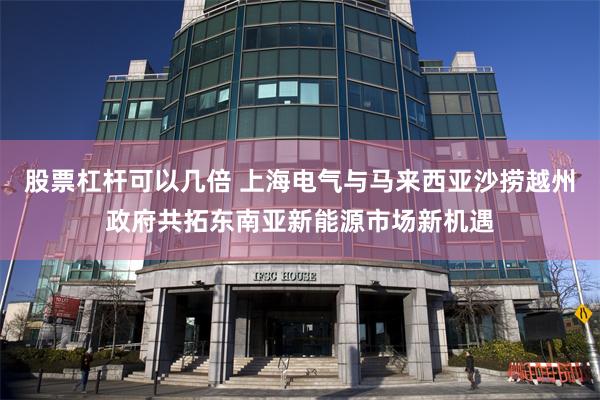 股票杠杆可以几倍 上海电气与马来西亚沙捞越州政府共拓东南亚新